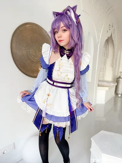 Caticornplay - Keqing Maid nude cosplay leaked 278755