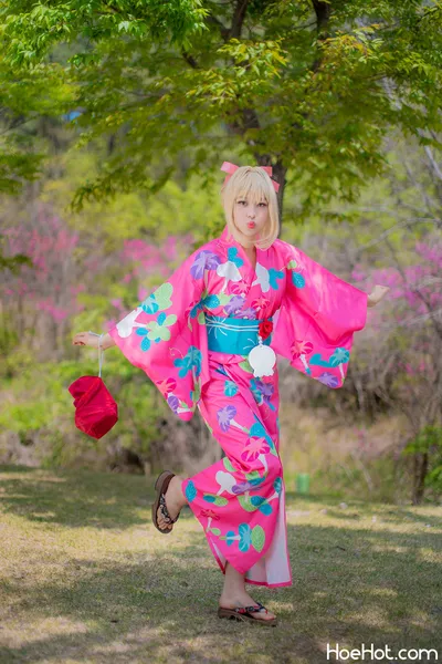 Akhee - Nero yukata nude cosplay leaked 88846