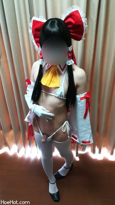 Hatarabu - Reimu white bikini nude cosplay leaked 79623