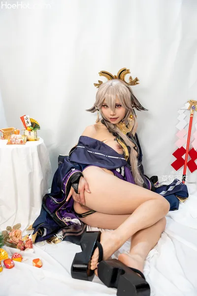 [草莓羽衣][黒ギャル八重神子]墨桜色の夜笙雅芸 nude cosplay leaked 44475