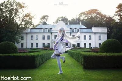 Akariia - Emilia nude cosplay leaked 320335