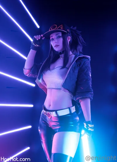 Enji Night - KDA Akali nude cosplay leaked 148073