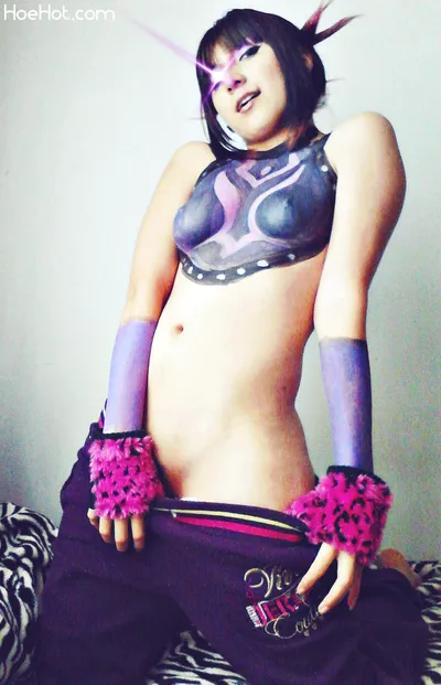 Juri Han Cosplay Body Paint nude cosplay leaked 391269