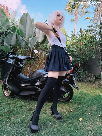 Caticornplay - 2B Bike nude cosplay leaked 54261