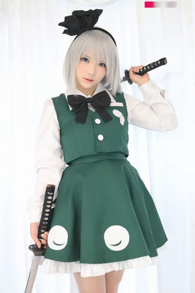 Yukina - Youmu Konpaku nude cosplay leaked 6976