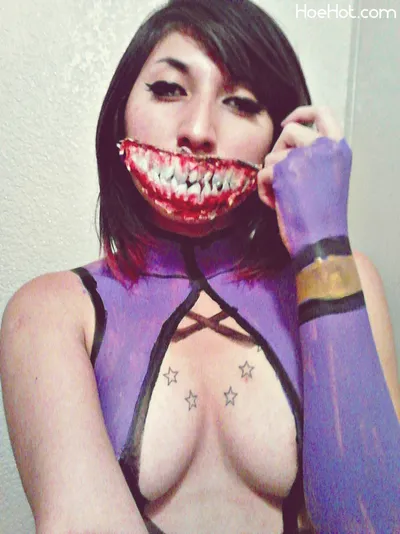 Mileena Cosplay Body Paint nude cosplay leaked 391272