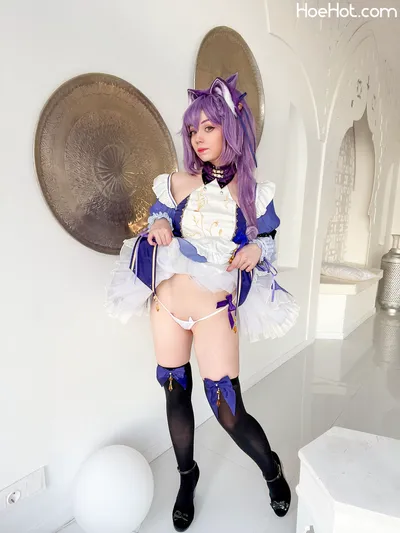 Caticornplay - Keqing Maid nude cosplay leaked 278761