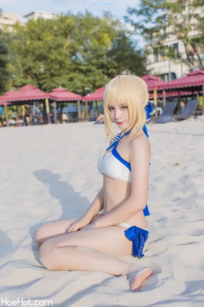 [秋山AkI] 水着弓SABER nude cosplay leaked 225222