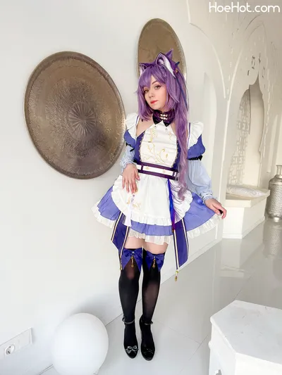 Caticornplay - Keqing Maid nude cosplay leaked 278751