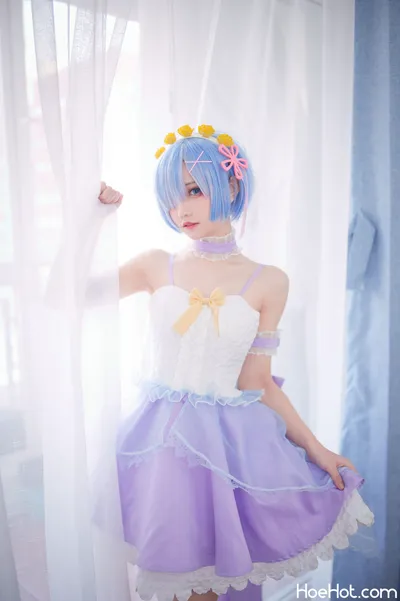 【花柒Hana】NO.02 蕾姆CLEAR DRESS nude cosplay leaked 613481