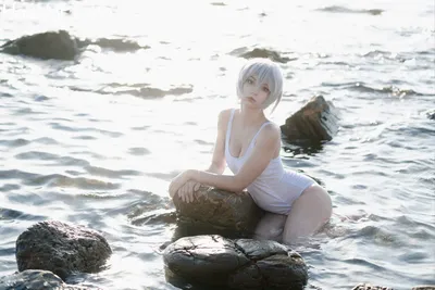 Himeecosplay - Rei Swimsuit nude cosplay leaked 405559