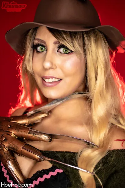 Khainsaw - Freddy Krueger nude cosplay leaked 425391