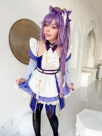 Caticornplay - Keqing Maid nude cosplay leaked 278754