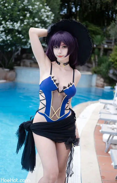 Himeecosplay - Mona swimsuit nude cosplay leaked 343528