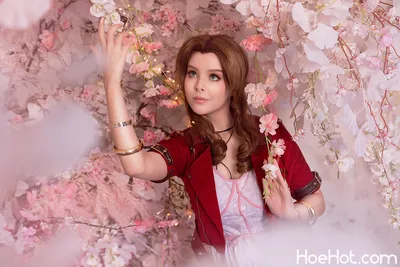 Disharmonica Aerith Cosplay (Final Fantasy 7) nude cosplay leaked 223394