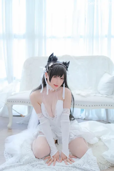 Nyako喵子 爱宕婚纱 nude cosplay leaked 400095