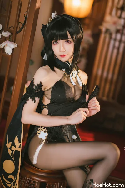 Tomoyo酱-碧蓝航线-镇海旗袍azur lanechen haif:big breastsf:high heelsf:makeupf:pantyhosenon-nude nude cosplay leaked 58414