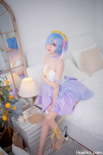 【花柒Hana】NO.02 蕾姆CLEAR DRESS nude cosplay leaked 613479