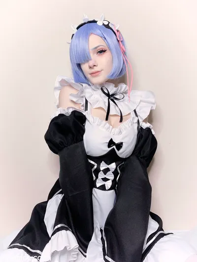 Bunni Lynn - Rem Maid nude cosplay leaked 323703