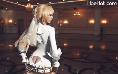 Helly Valentine - Saber Bride nude cosplay leaked 156455