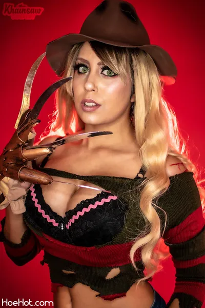 Khainsaw - Freddy Krueger nude cosplay leaked 425400