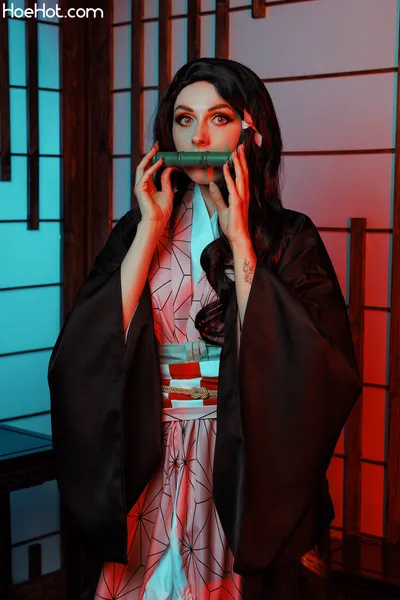 Rolyat - Nezuko nude cosplay leaked 570057