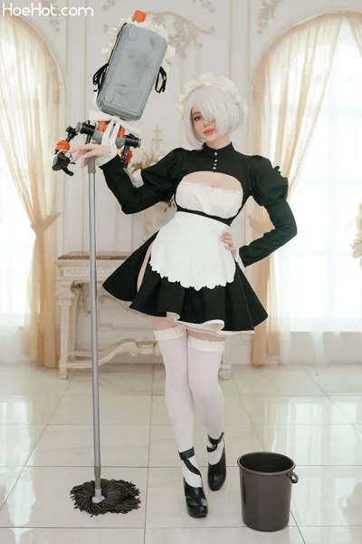 Alina Becker - 2B Maid nude cosplay leaked 608625