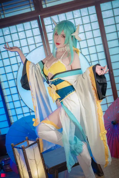 羊大真人 - 清姬泳装 nude cosplay leaked 5641