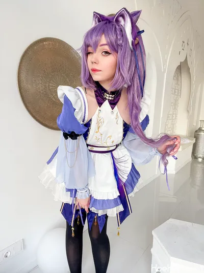 Caticornplay - Keqing Maid nude cosplay leaked 278757