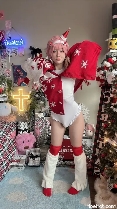 Indigo White - Zero Two Xmas nude cosplay leaked 108660