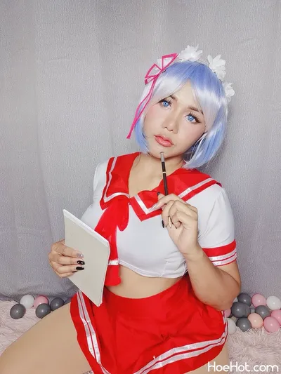 Meimei - Study with Rem nude cosplay leaked 142089