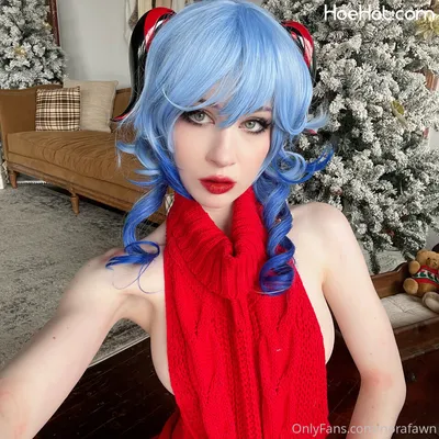 Nora Fawn - Ganyu Christmas nude cosplay leaked 531213