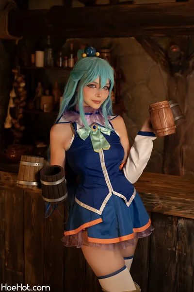 tsukides - aqua nude cosplay leaked 139584