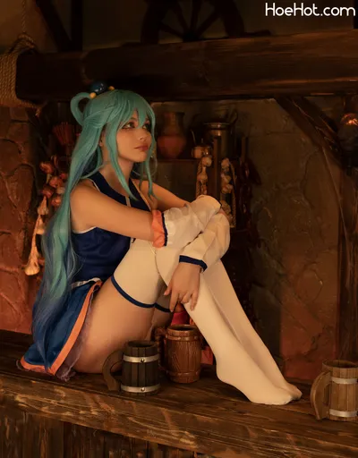 tsukides - aqua nude cosplay leaked 139596