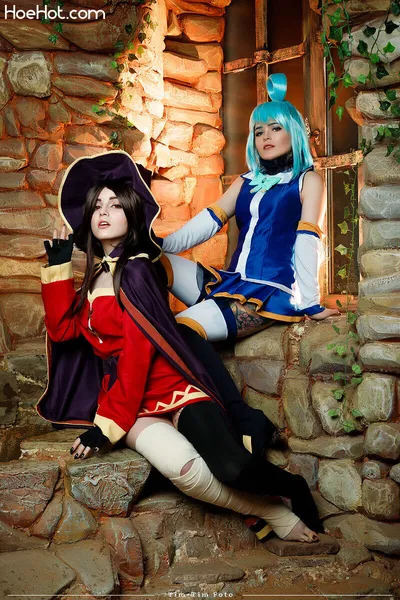 Olyashaa - Aqua and Megumin nude cosplay leaked 306122