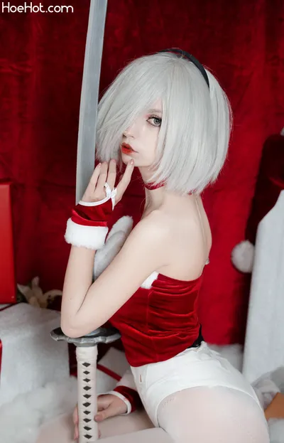 Himeecosplay - 2B Xmas nude cosplay leaked 347372