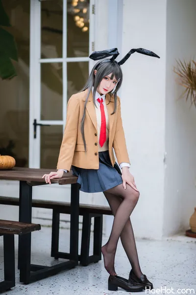 瓜希酱 - 樱岛麻衣 校服 nude cosplay leaked 42175