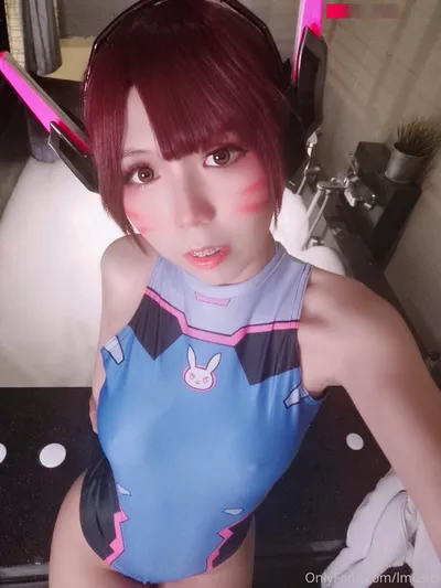 lMusicl - D.Va swimsuit nude cosplay leaked 7265