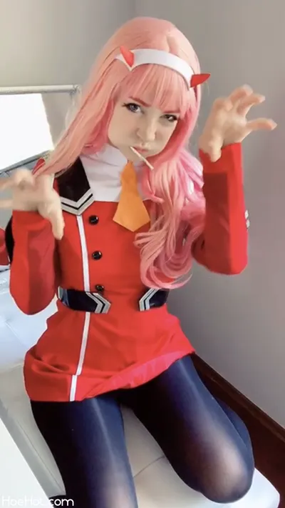 Indigo White - Zero Two Uniform nude cosplay leaked 174384