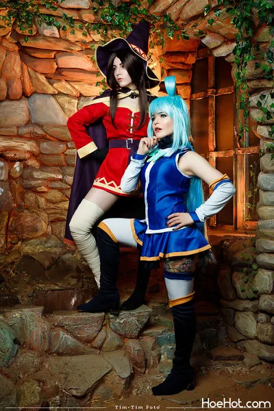 Olyashaa - Aqua and Megumin nude cosplay leaked 306123