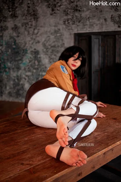 Tsunderebean - Mikasa nude cosplay leaked 460357