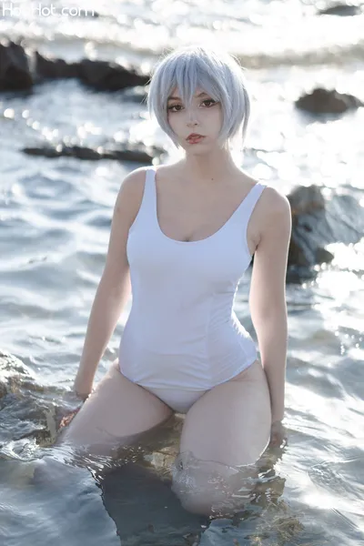 Himeecosplay - Rei Swimsuit nude cosplay leaked 405552