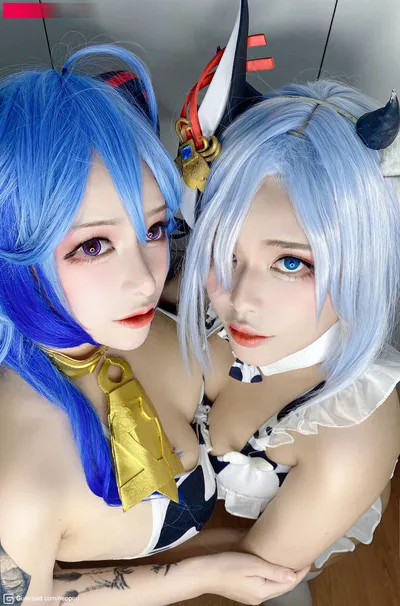 Neppu - Shenhe &amp; Ganyu nude cosplay leaked 14168