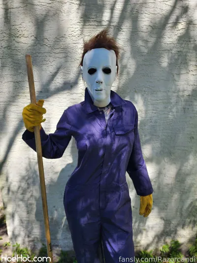 Razor Candi - Michael Myers nude cosplay leaked 144876