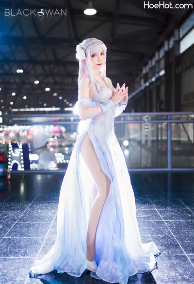 Sakiiii翎柒 Emilia Crystal Dress nude cosplay leaked 502354