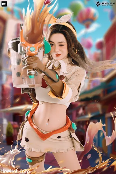 Arena of Valor Cosplay Celica Bubble Tea nude cosplay leaked 101486