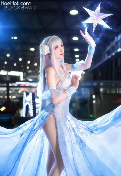 Sakiiii翎柒 Emilia Crystal Dress nude cosplay leaked 502360