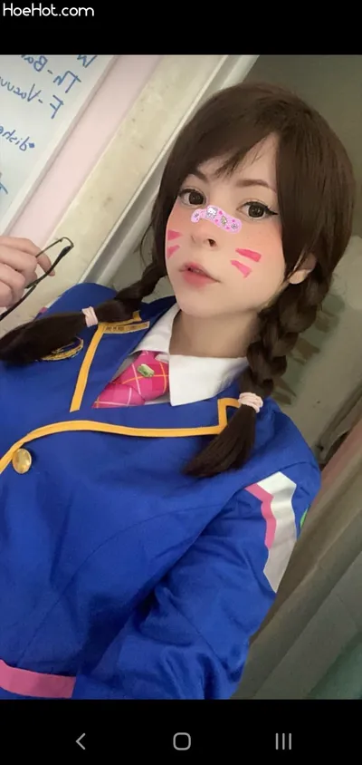 Melondoki - D.Va schoolgirl nude cosplay leaked 283221