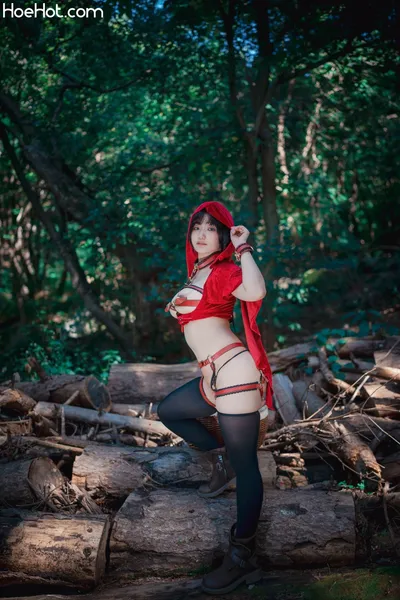 Mimmi (밈미) - DJAWA  Photo -  Naughty Red Hiring Hood nude cosplay leaked 468174