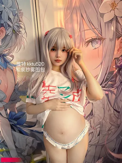 小九酱（白猫少女） - 和泉纱雾 nude cosplay leaked 15877